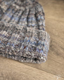 Cableami Space Dyed Yarn 2x2 Rib Watch Cap - Grey