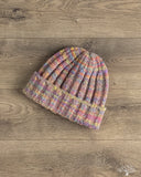 Cableami Space Dyed Yarn 2x2 Rib Watch Cap - Multi