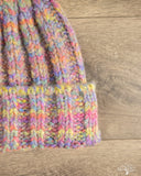 Cableami Space Dyed Yarn 2x2 Rib Watch Cap - Multi