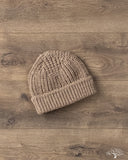 Cableami Wool Short Watch Cap - Beige