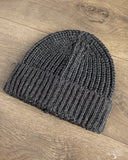 Cableami Wool Short Watch Cap - Grey