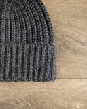 Cableami Wool Short Watch Cap - Grey