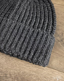 Cableami Wool Short Watch Cap - Grey