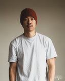 Cableami Wool Short Watch Cap - Orange