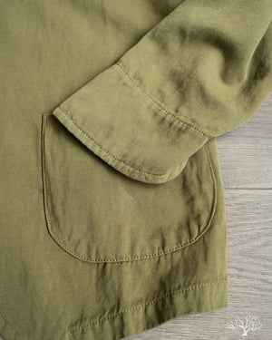 C.O.F. Studio Cotton/Linen Painter Jacket - Olive