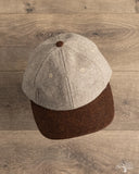 Dehen 1920 Baseball Hat - Oatmeal / Red Oak Melton Wool