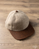 Dehen 1920 Baseball Hat - Oatmeal / Red Oak Melton Wool