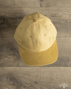 Dehen 1920 Baseball Hat - Tan Canvas / Fawn Corduroy