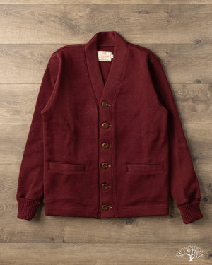 Dehen 1920 - Classic Cardigan - Burgundy (Modified) – Withered Fig