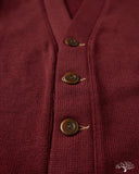 Dehen 1920 Classic Cardigan - Burgundy (Modified)