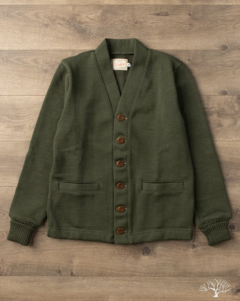 Dehen 1920 Classic Cardigan - Spruce (Modified)