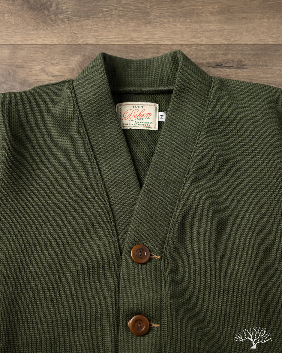 Dehen 1920 Classic Cardigan - Spruce (Modified)
