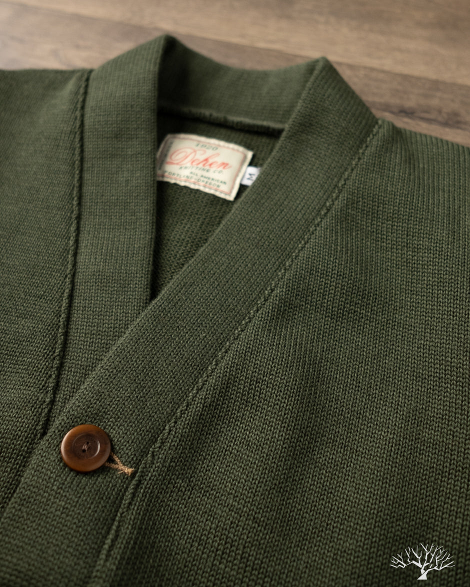 Dehen 1920 Classic Cardigan - Spruce (Modified)