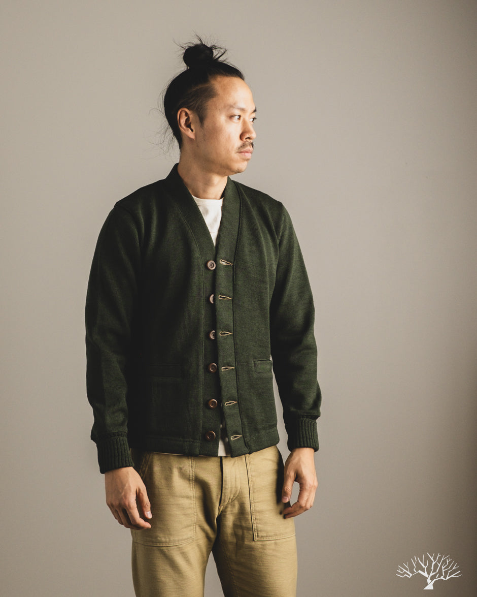 Dehen 1920 Classic Cardigan - Spruce (Modified)
