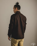 Dehen 1920 Crissman Overshirt - Brown Melton Wool