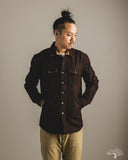 Dehen 1920 Crissman Overshirt - Brown Melton Wool