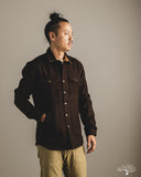 Dehen 1920 Crissman Overshirt - Brown Melton Wool