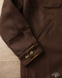 Dehen 1920 Crissman Overshirt - Brown Melton Wool