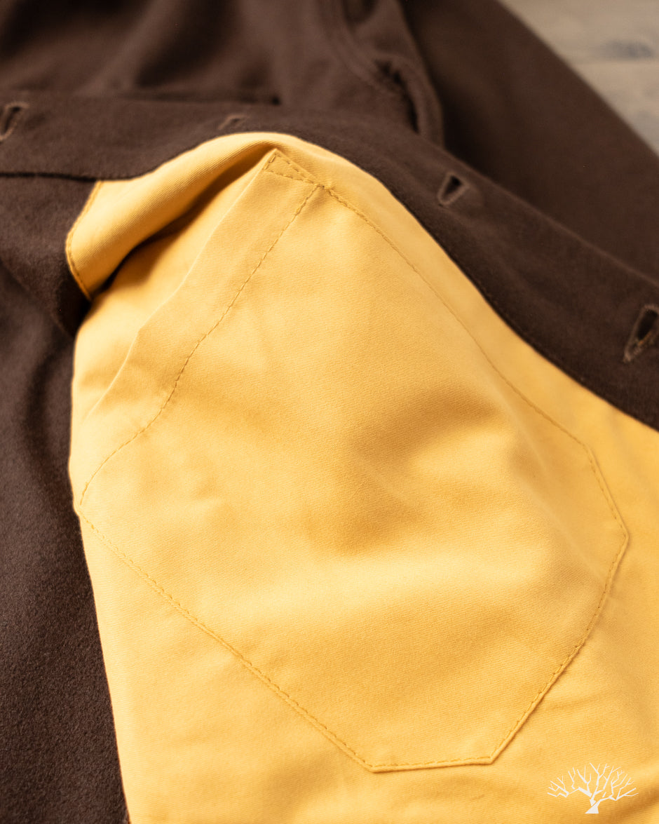 Dehen 1920 Crissman Overshirt - Brown Melton Wool