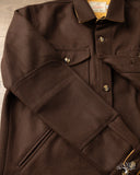 Dehen 1920 Crissman Overshirt - Brown Melton Wool