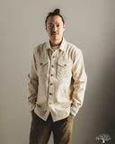 Dehen 1920 Crissman Overshirt - Natural Sashiko