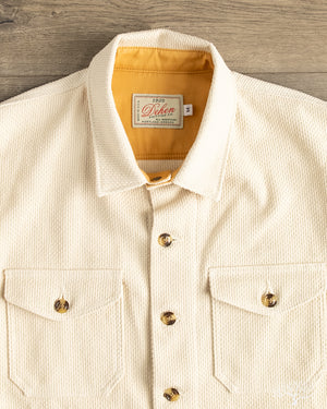 Dehen 1920 - Crissman Overshirt - Natural Sashiko – Withered Fig