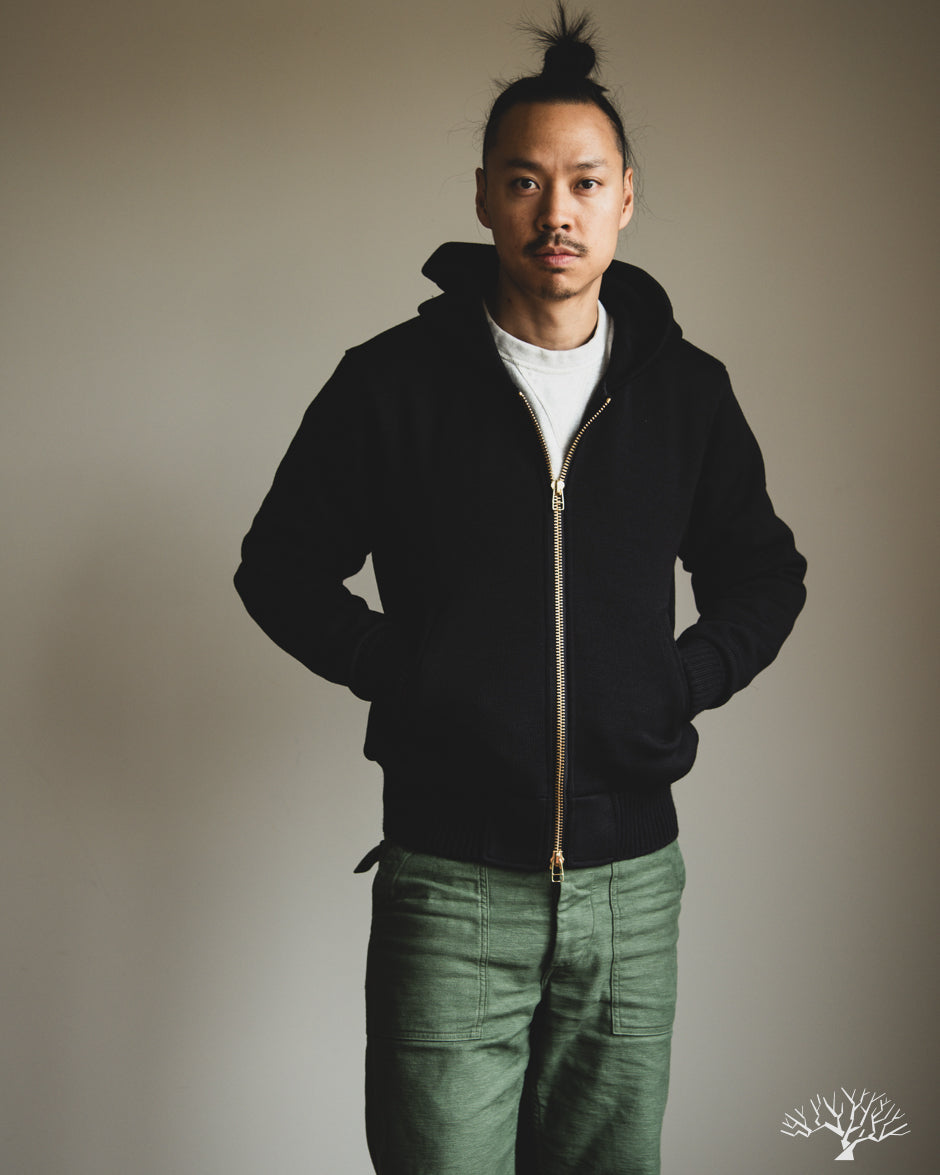 Dehen 1920 Full-Throttle Moto-Hoodie - Black