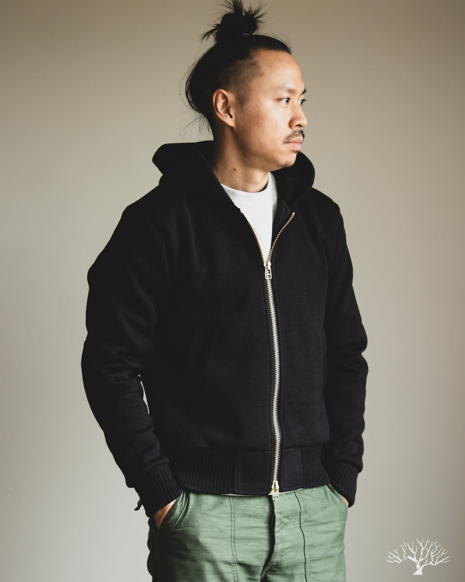 Dehen 1920 Full-Throttle Moto-Hoodie - Black