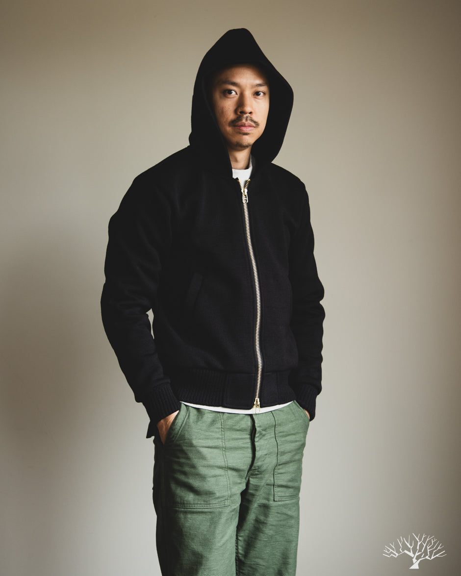 Dehen 1920 Full-Throttle Moto-Hoodie - Black