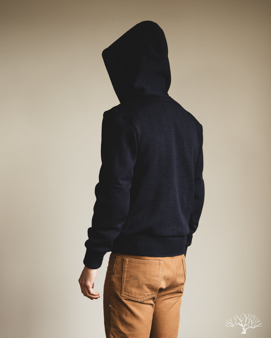 Dehen 1920 - Full-Throttle Moto-Hoodie - Dark Navy – Withered Fig
