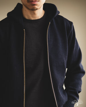 Dehen 1920 - Full-Throttle Moto-Hoodie - Dark Navy – Withered Fig