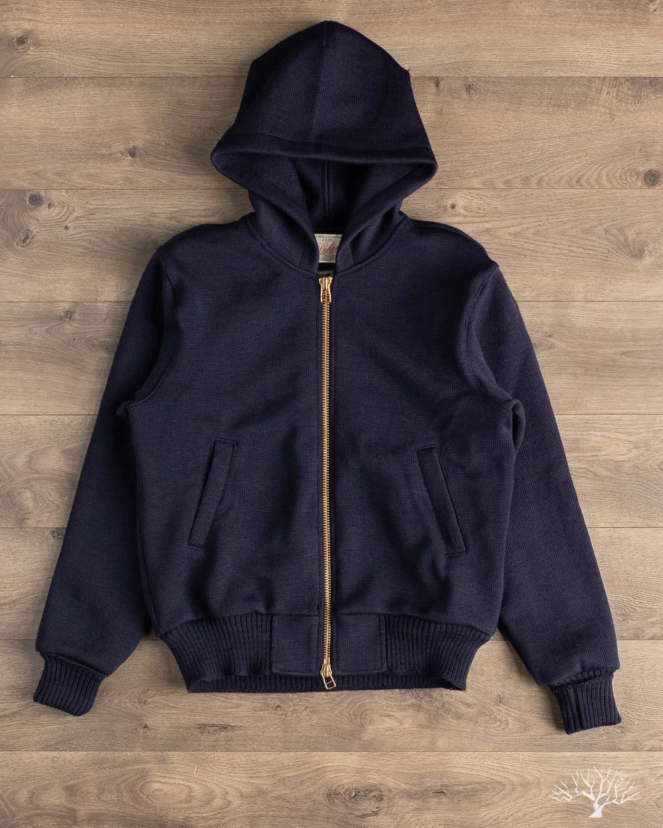 Dehen 1920 - Full-Throttle Moto-Hoodie - Dark Navy – Withered Fig