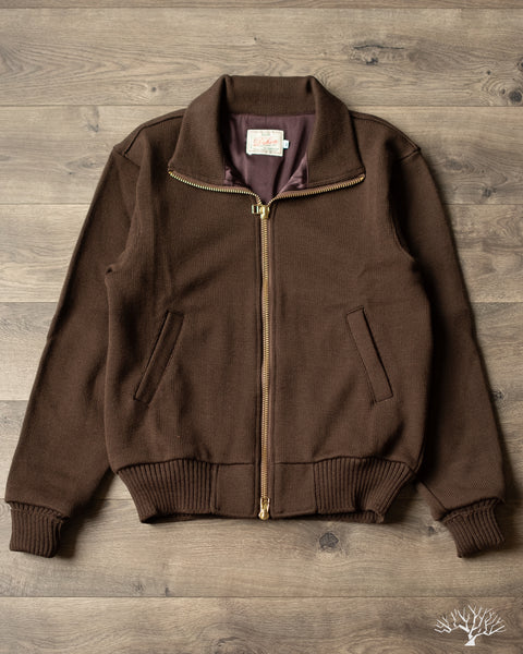 Dehen 1920 - Full-Throttle Moto-Sweater - Brown – Withered Fig