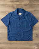Dehen 1920 Short-Sleeve Skyliner Shirt - Indigo Ripstop (seconds)