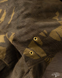 Dehen 1920 N-1 Deck Jacket - Dry Wax Cotton Darkwood Camo Brown Mouton