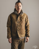 Dehen 1920 N-1 Deck Jacket - Hardtack Waxed Canvas Grey Mouton