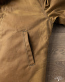 Dehen 1920 N-1 Deck Jacket - Hardtack Waxed Canvas Grey Mouton