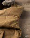 Dehen 1920 N-1 Deck Jacket - Hardtack Waxed Canvas Grey Mouton