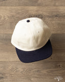 Dehen 1920 Baseball Hat - Natural Denim / Indigo Sashiko