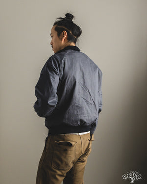 Dehen 1920 - Pilot Jacket - Slate Dry Wax Cotton – Withered Fig