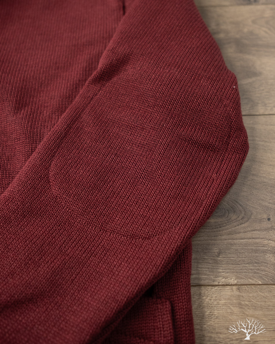 Dehen 1920 Shawl Sweater Coat 2.0 - Burgundy (Modified)