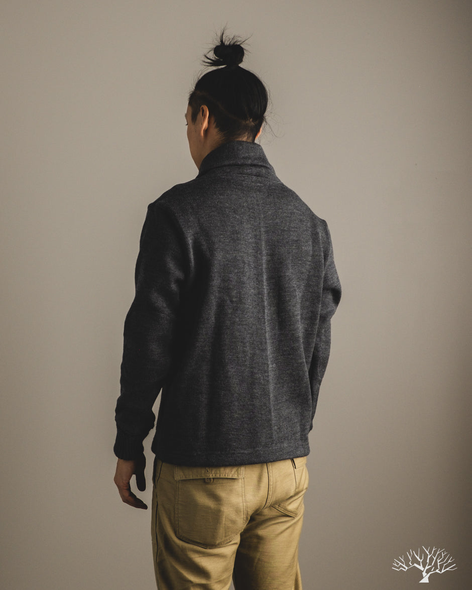 Dehen 1920 Shawl Sweater Coat 2.0 - Charcoal (Modified)