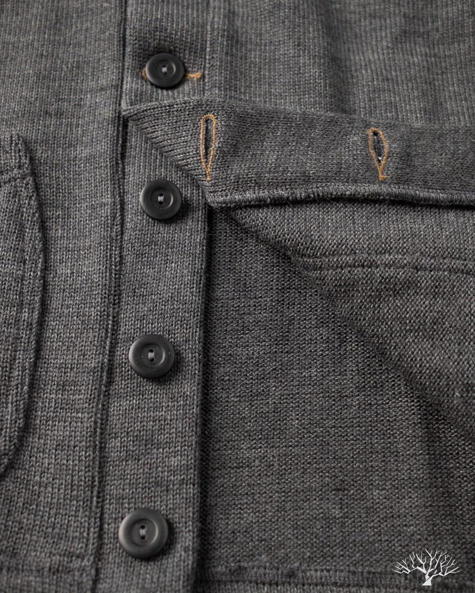 Dehen 1920 Shawl Sweater Coat 2.0 - Charcoal (Modified)