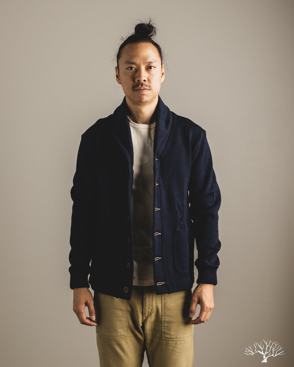 Dehen 1920 Shawl Sweater Coat 2.0 - Dark Navy (Modified)