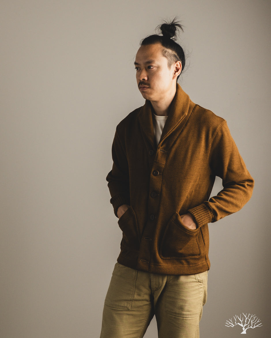 Dehen 1920 Shawl Sweater Coat 2.0 - Whiskey (Modified)