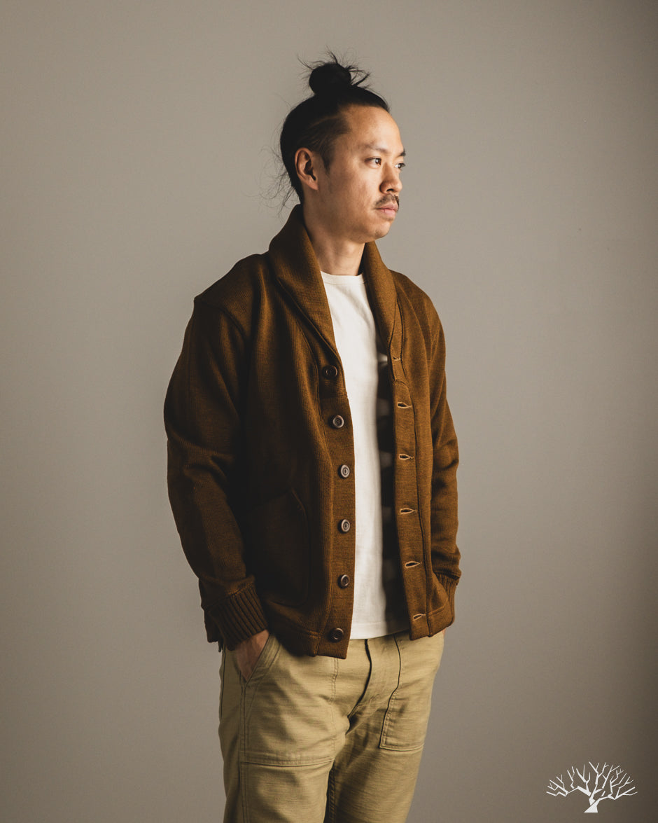 Dehen 1920 Shawl Sweater Coat 2.0 - Whiskey (Modified)