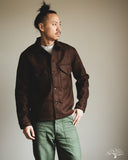 Dehen 1920 Skyline Overshirt - Red Oak Mix Melton Wool