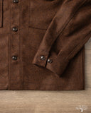 Dehen 1920 Skyline Overshirt - Red Oak Mix Melton Wool