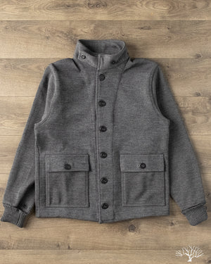 Dehen 1920 Submariner Sweater Coat - Charcoal