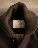Dehen 1920 Varsity Jacket - Brown Melton / Antique Brandy Leather (2025)